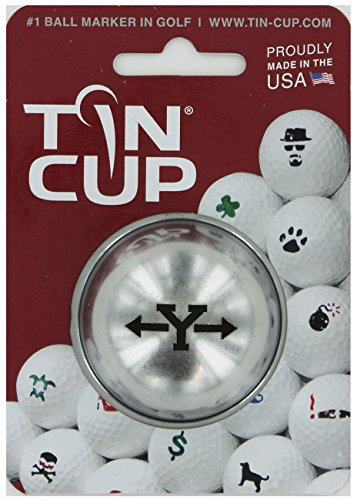 TIN CUP. GOLF BALL MARKING SYSTEM. ALPHA PLAYERS SERIES. LETTER Y