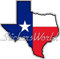 Texas texanischem State map-flag USA American 11,2 cm (112 mm) Vinyl Bumper Aufkleber, Aufkleber