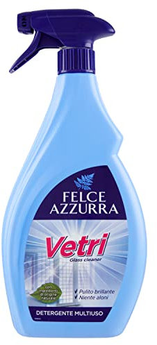 Felce Azzurra - Detergente Vetri Antialoni Spray Profumato Classico, Pulisci Vetri e Specchi Multiuso per Pulizia Casa e Brillantezza senza Aloni, Dermatologicamente Testato di Origine Naturale, 750ml