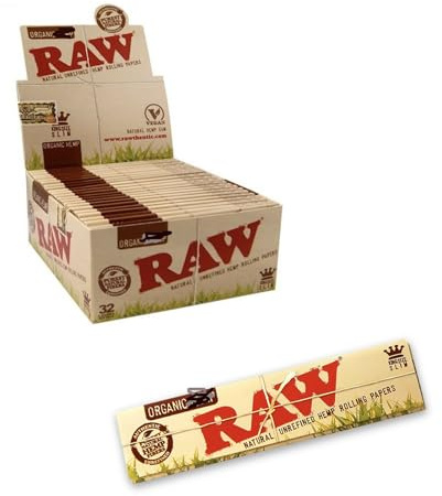 Raw Organic Natural unrefined Rolling Papers 5 booklets