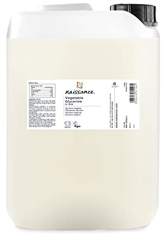 Naissance Vegetable Glycerine (Glycerol) Liquid (Nº 806) 5 Litre - 100% Pure & Natural, Premium EP/BP/USP Pharmaceutical Grade, Vegan, No GMO, Natural Humectant, Fragrance Free