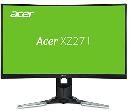 Acer XZ271bmijpphzx 27-Inch Wide Curved 1800R LED Gaming Monitor - Black