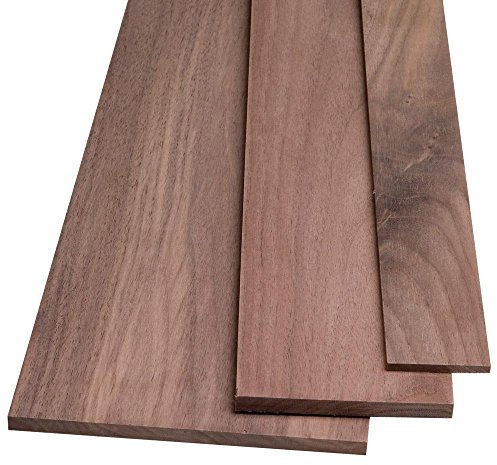 Rockler Nussbaum, 1/10.2 cm x 12.7 cm x 61.0 cm, ofentrocken, beidseitig geschliffen, nachhaltig geerntet