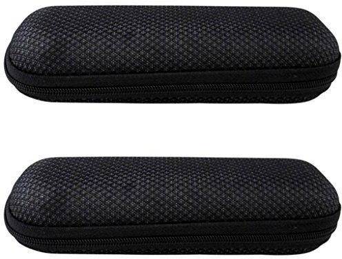 Eyekepper EVA Zipper Box fuer Lesebrille Brillenetui Hartschale Reißverschluss Schwarz(2 pcs)