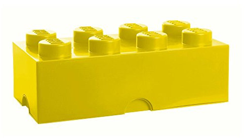 Room Copenhagen Lego Brick Storage Box 8 Pegs, Lego (Yellow)