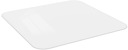 vidaXL Bodenschutzmatte für Laminat oder Teppich Fußbodenschutz Stuhlmatte Bürostuhl Unterlage Bodenmatte Schutzmatte Bürostuhlunterlage 90x90cm