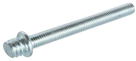 SOMATHERM FOR YOU, Patte à vis à métaux 7/150 - Acier nickelé - Longueur 40 mm - Boîte de 100 pièces - Épaulement pour un serrage optimal - Idéale pour colliers de fixation