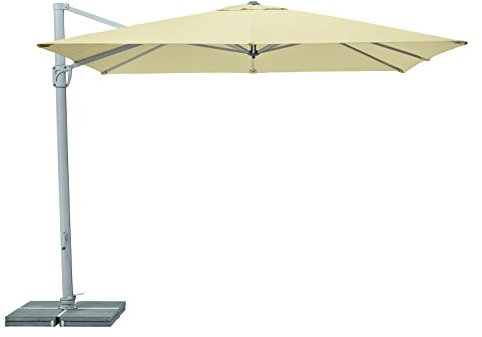 Suncomfort by Glatz Sonnenschirm Sunflex, ecru, 300 x 300 cm quadratisch, Gestell Aluminium, Bespannung Polyester, 28 kg