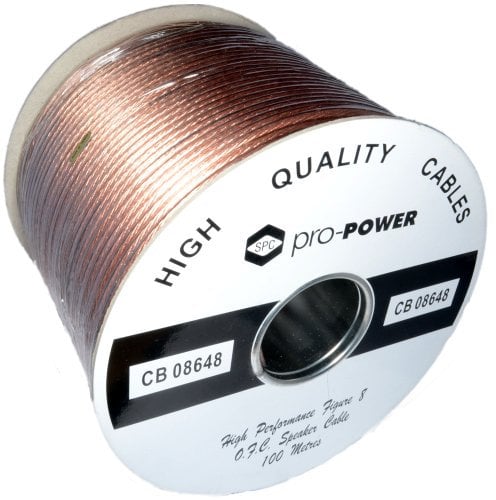 kenable High Performance Extra Flexible OFC 196 Strand Speaker Cable Reel 100m [100 metres]