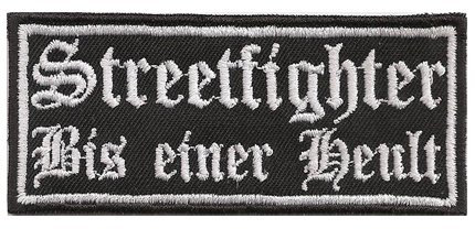 STREETFIGTHER, Bis Einer Heult, Racing, Suzuki, Aufnäher, Patch, Abzeichen