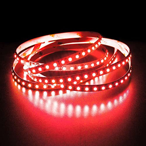 Lumonic LED Strip 5m Rot LED Leiste 24V IP20 600LEDs 120 LED/m SMD2835 I LED Streifen I LED Stripe 500cm, LED Band, LED Lichtband