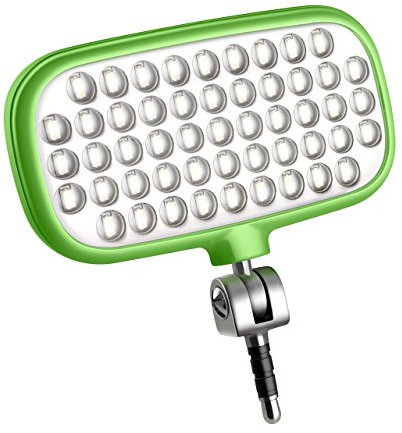 Metz mecalight LED-72 smart in Grün | LED-Videolicht für Smartphones & Tablets mit 51 LEDs und 72 LUX, eigenen Lithium-Polymer-Akku, 3 Modi, für Fotos oder Videos geeignet etc.