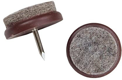 Heiro Filzgleiter zum Nageln mit grauem Filz 100 Stück 20mm