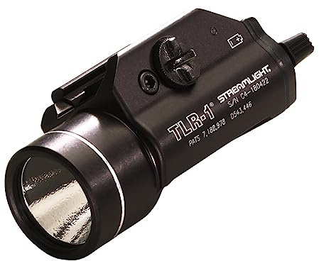 Streamlight 69110 TLR-1 300-Lumen Weapon Mounted Light with Rail Locating Keys for Glock Style, 1913 Picatinny, S&W 99/TSW, and Beretta 90two, Black
