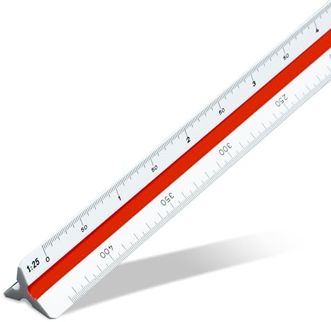 Aristo AR1314/7 Dreikantmaßstab Vermessung (Kunststoff, 30 cm) weiß