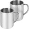 normani 2 x Thermobecher, Becher aus Edelstahl, Trinkbecher doppelwandig isoliert, 2er - Set
