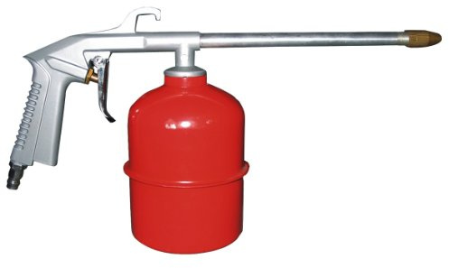 SW-Stahl 25020L Druckluft-Sprühpistole - Profi Reinigungspistole | Industrie-Qualität mit 0,9l Behälter - bis 8 bar Betriebsdruck - für Lösungsmittel, Rostschutz und Schmiermittel geeignet