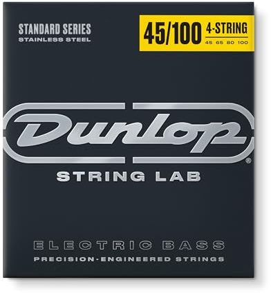 JIM DUNLOP - DBS45100 - Bass-Saiten - Stainless Steel Bass Guitar Medium light 45-100