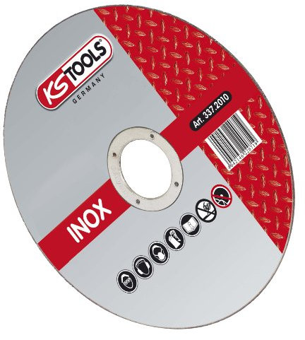 KS Tools Hochleistungs-Dünntrennscheibe Ø 100 mm 337.2010 I 25 x Trennscheiben I Schleifscheibe für Blech & dünnwandige Profile I Schneidet exakt & schnell