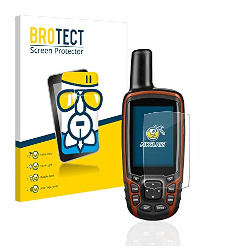 brotect Glass Screen Protector Film compatible with Garmin GPSMAP 64s - Glass-Foil 9H Protection [Scratch Resistant, High Clarity]
