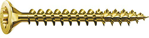 SPAX Universalschraube, 3,5 x 16 mm, 1000 Stück, T-STAR plus, Senkkopf, Vollgewinde, 4CUT, YELLOX A2L, 1191020350165