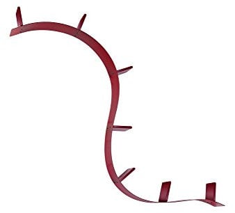 Kartell Bookworm Bücherschränke, Plastik, rot, 20 x 19 x 320 cm