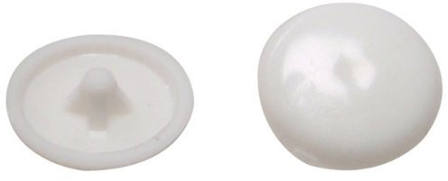 White Pozi Screw Cover Caps (Pack of 20)