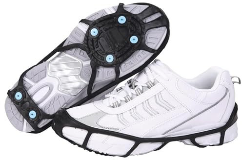 Due North Everyday G3 Ice and Snow Traction Aids, Anti Slip Winter Shoe Boot Grips, Ice Grippers – Versatile Rubber Overshoe Cleats, Small/Medium, V3551270-S/M