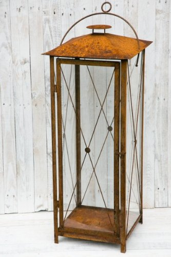 RIESIGE stabile Laterne Höhe: 100cm, Rost