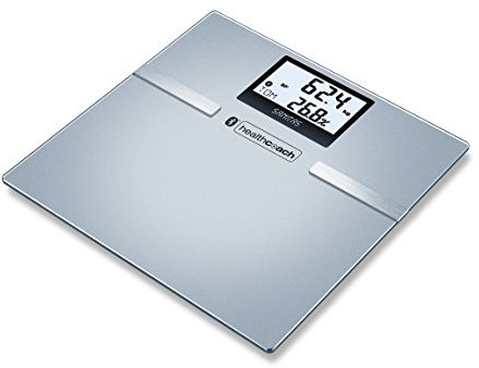 Sanitas SBF 70 Diagnosewaage (Vernetzung zwischen Smartphone und Waage mittels Bluetooth, Messwerte und Körperdaten überall auf einem Blick)