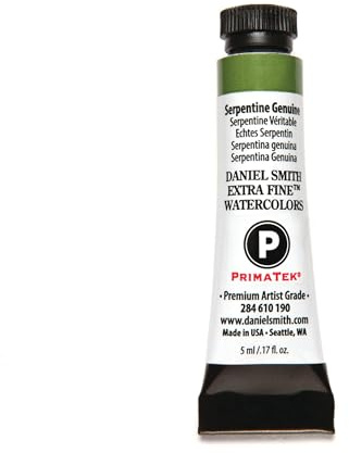 Daniel Smith 284610190 Extra Fine Watercolors Tube, 5ml, Serpentine Genuine, 0.17 Fl Oz (Pack of 1)