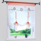 Yujiao Mao Eule Druck transparent Voile Raffrollo Tunnelzug Rollos Gardine 1er-Pack B*H 100 * 140cm, Orange