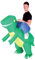 AirSuit® Disfraz de dinosaurio inflable | Disfraz de raptor inflable | Tamaño adulto 160 a 190cm | Poliéster Cómodo | Resistente | Sistema de inflación incluido | OriginalCup®