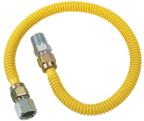 Plumb Shop Brasscraft CSSD54-18P Connecteur de chauffage à gaz en acier inoxydable 45,7 cm