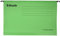 Esselte 90337 Classic Reinforced Suspension File, Foolscap, Tabs Included, Green, Pack of 25, 360 x 240 mm
