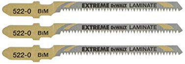 DEWALT DT2081-QZ lame seghetto alternativo - standard per legno - 82 x 1.4 3 t101aof - 3 pezzi per laminato taglio curv