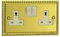 Varilight - 2G 13A Switched Socket Georgian Brass - XG5W