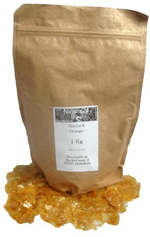 Naturix24 Schellack Orange – Aromaschutzbeutel, 1er Pack (1 x 1 kg)