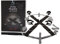Fifty Shades of Grey Keep Still Bett-Kreuzfessel-Set in Silber Verstellbar