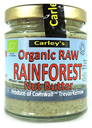 Carley's Organic Rainforest Nut Butter - Raw 6x170g