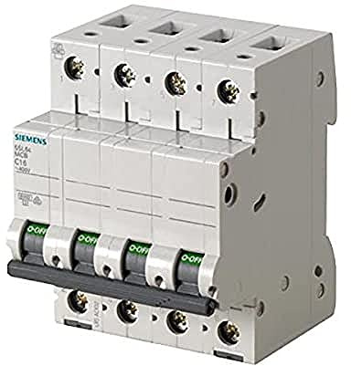 Siemens 5SL6 Miniaturüberlastschalter Typ C, Pol 3-polig 50A 400V ac, Abschaltvermögen 6 kA SENTRON 72 V dc