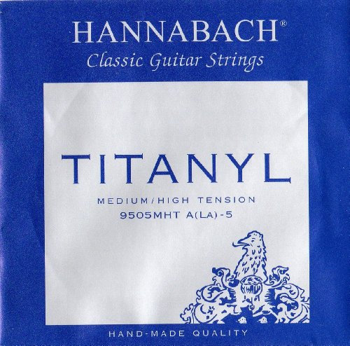 Hannabach Cuerdas Para Guitarra Clasica, Serie 950 Tension Media/Alta Titanyl - Cuerda Suelta A5/La5