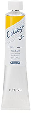 Schmincke - College Oil, Indischgelb in 200 ml-Tube, 31240015, Künstler-Ölfarben, bewährte Künstlerpigmente und natürliche Pflanzenöle, gute Lichtechtheit