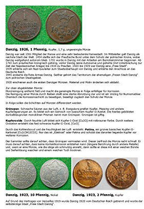 Kalenderblatt zum Jahr 1926: Der Unterschied zwischen Grünspan und Patina auf Kupfermünzen (Kalenderblätter zu einzelnen Jahren 428)