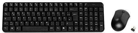 Vivanco IT-KB MS USB-Desktop-Set (Tastatur, Maus) schwarz