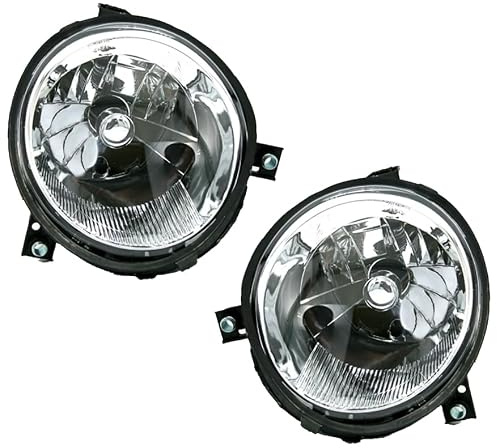 Scheinwerfer Set in Klarglas für VW Lupo 6X (10/1098-, alle außer Xenon) | Aftermarket Ersatzteile, links, rechts, Halogen, H4, für elektrische LWR, Anschluß über OE Stecker,