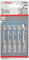 Bosch Professional 5x Lames de scie sauteuse T 118 AF Flexible for Metal (pour Tôles en métal, Professional Accessoire Scie sauteuse)