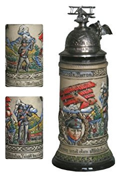 Zöller & Born Bierkrug Roter Baron Relief Seidel 0,5 Liter Bierseidel ZO 1942/9015