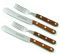Buckels Besteck 4 tlg. Bubinga Marsvogel Solingen # 82 00 06 + 82 46 01 bestehend aus 2x Buckels Messer + 2 x Brotzeitgabel