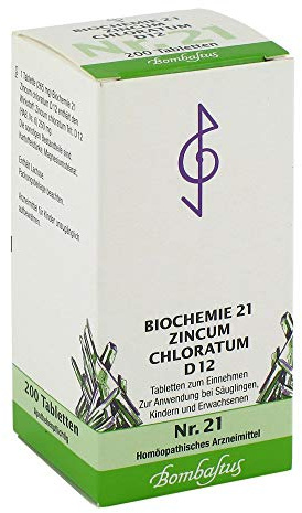 BIOCHEMIE 21 Zincum chloratum D 12 Tabletten 200 St